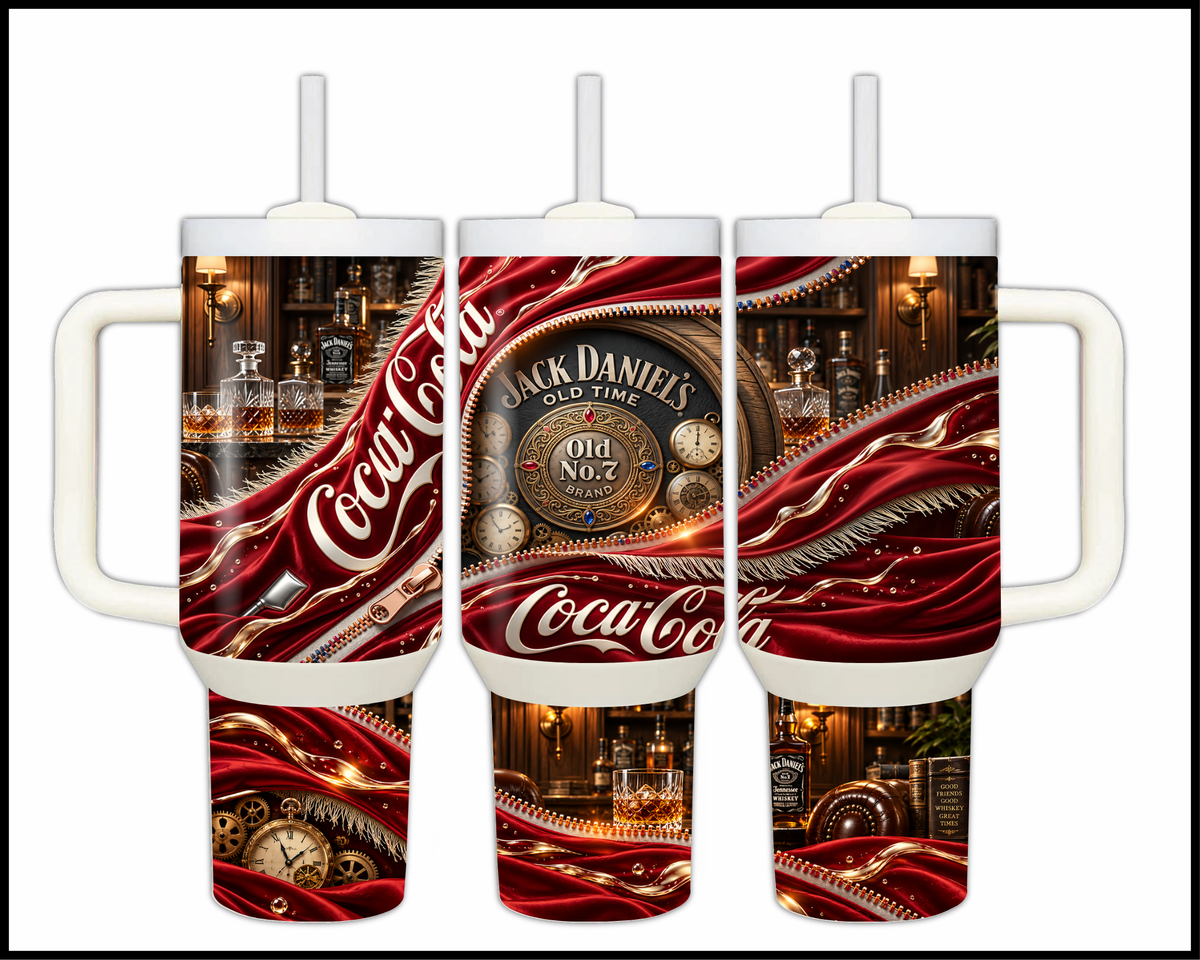 Timeless Spirits & Liquid Gold Stainless Steel Big Guzzler Tumbler (2381)