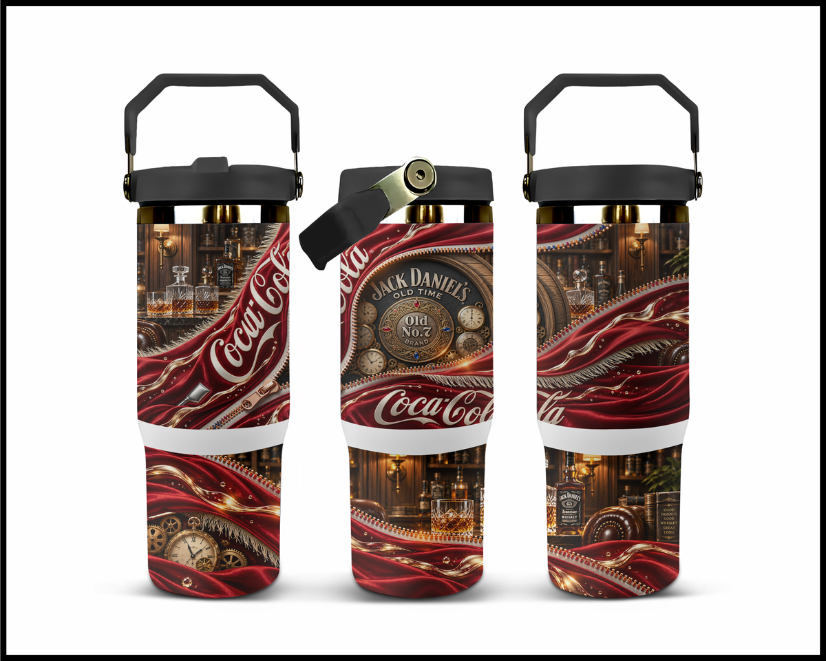 Timeless Spirits & Liquid Gold Stainless Steel Big Guzzler Tumbler (2381)