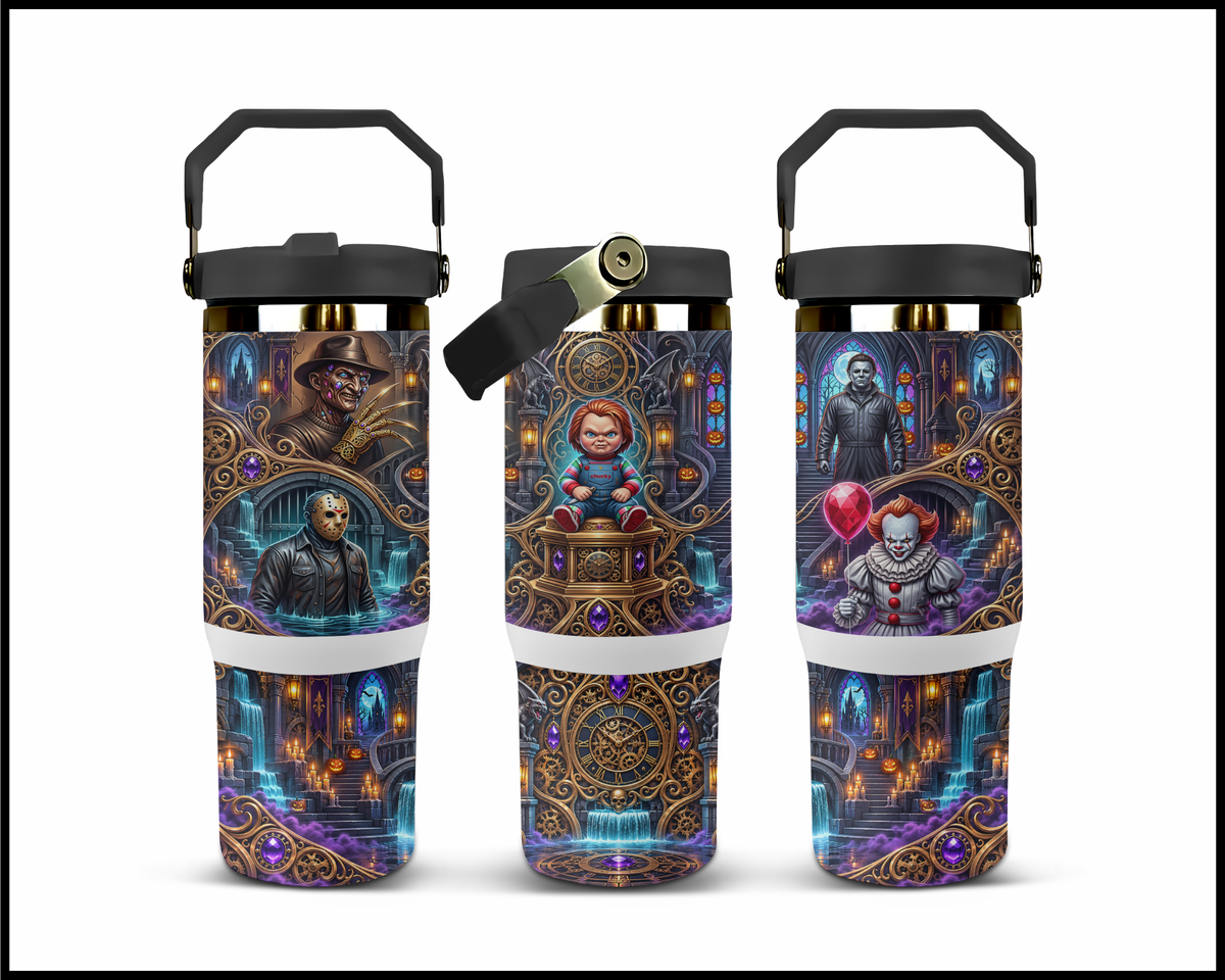 Steampunk Serial Killer Syndicate Stainless Steel Big Guzzler Tumbler (2382)