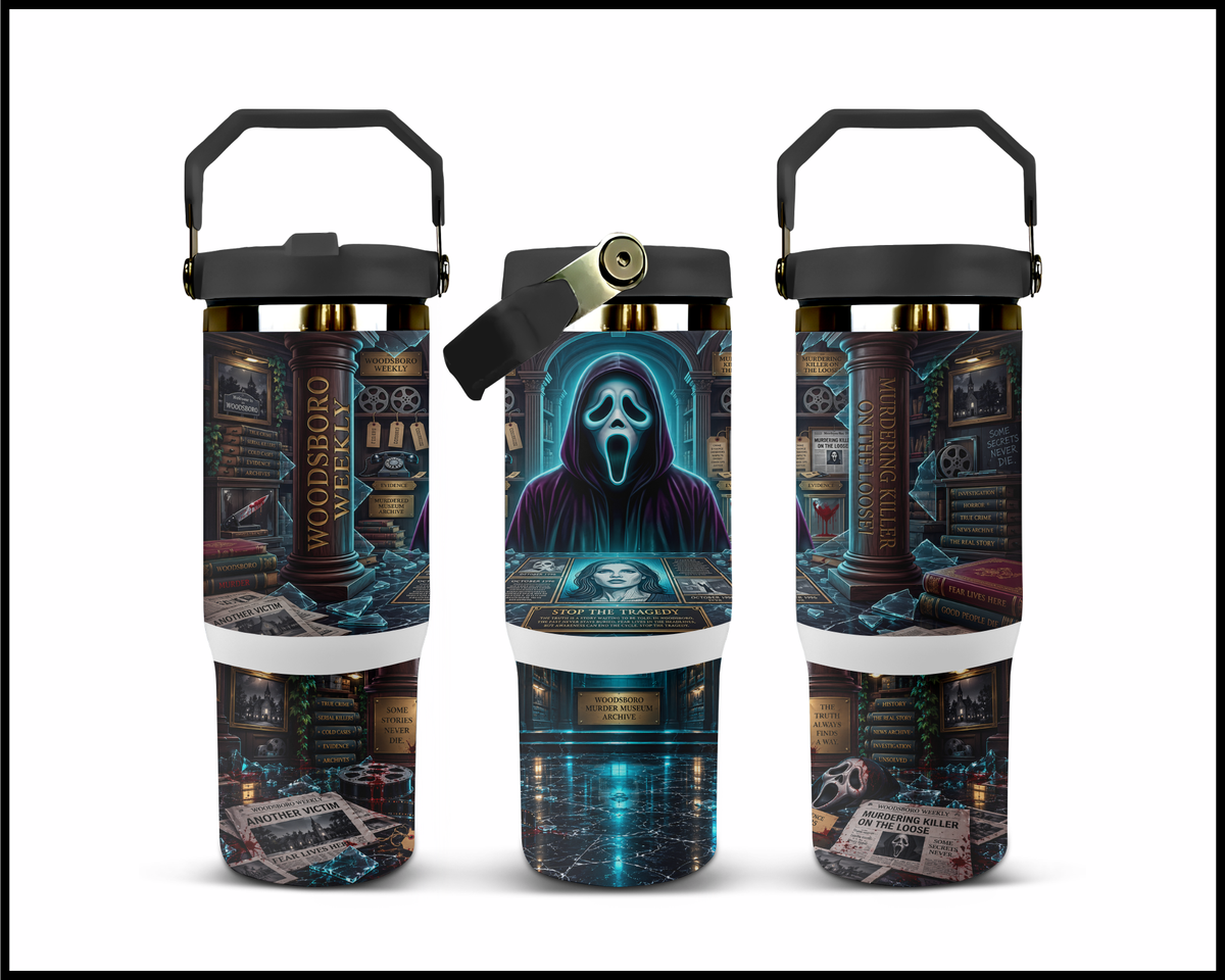Steampunk Serial Killer Syndicate Stainless Steel Big Guzzler Tumbler (2383)