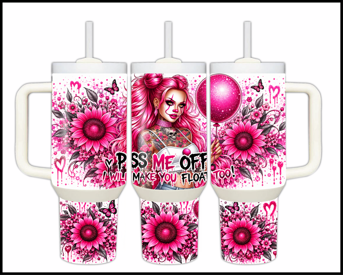 I Will Make You Float Too Stainless Steel Big Guzzler Tumbler (2386)