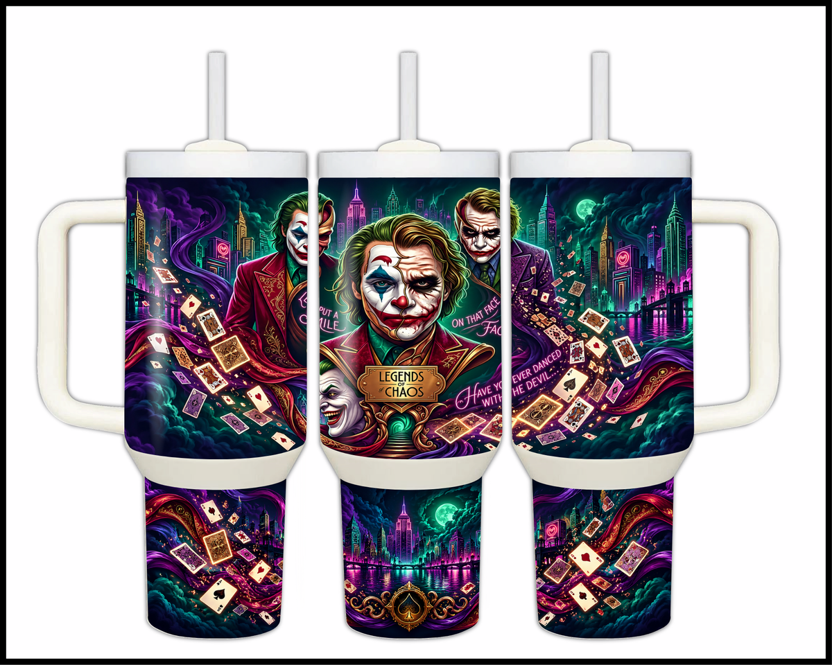 The "Why So Serious" Stainless Steel Big Guzzler Tumbler (2394)