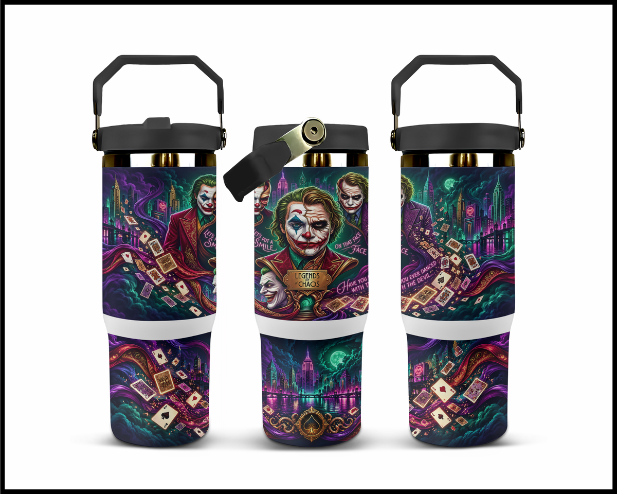 The "Why So Serious" Stainless Steel Big Guzzler Tumbler (2394)