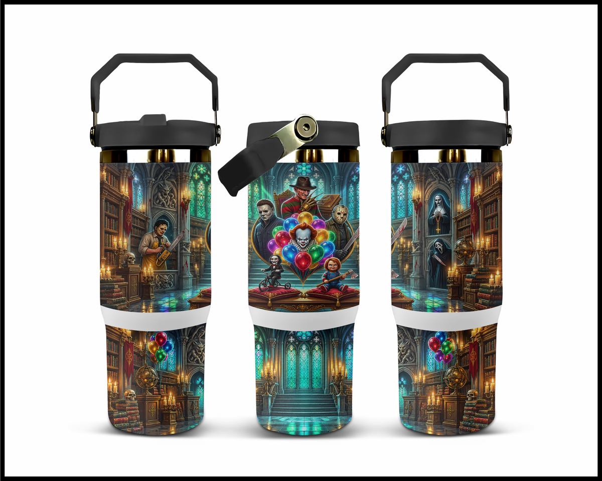 Welcome to the Horror House Stainless Steel Big Guzzler Tumbler (2396)