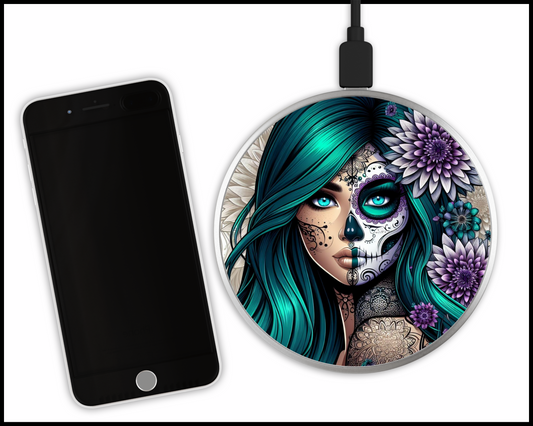 Mandala Women Sublimated Wireless Phone Charger (173)