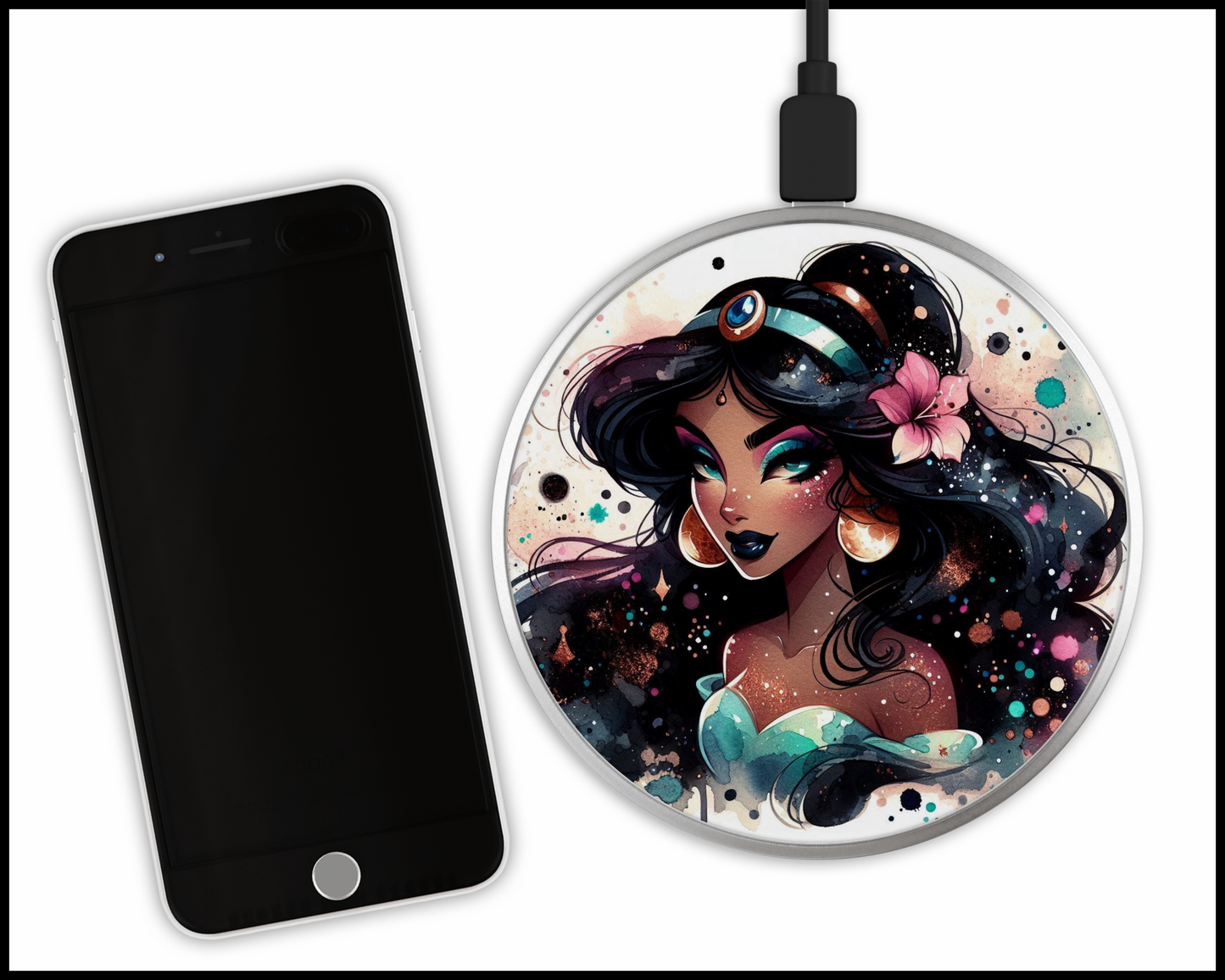 Jasmine Sublimated Wireless Phone Charger (023)