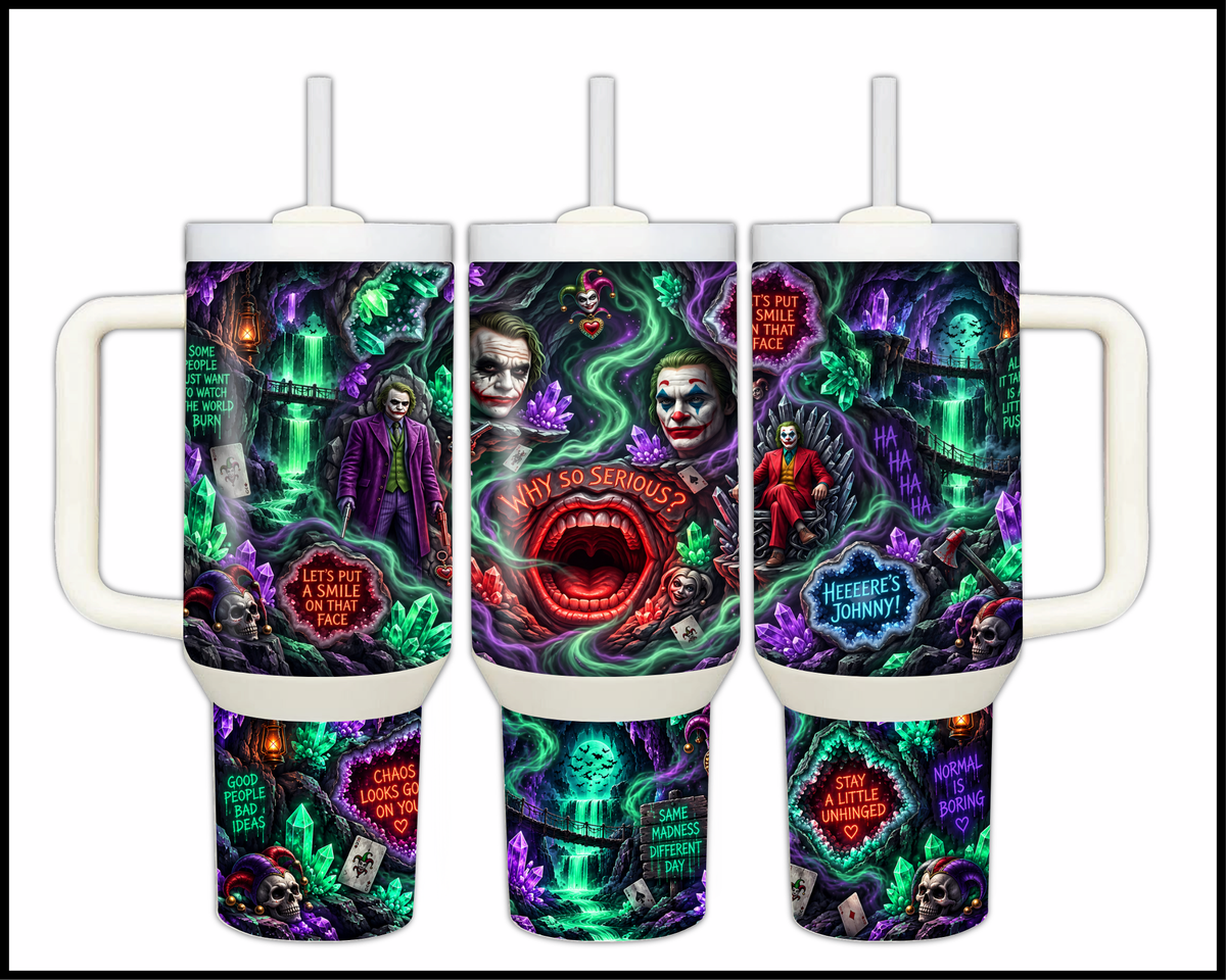The Clown Prince of Crime Stainless Steel Big Guzzler Tumbler (2406)