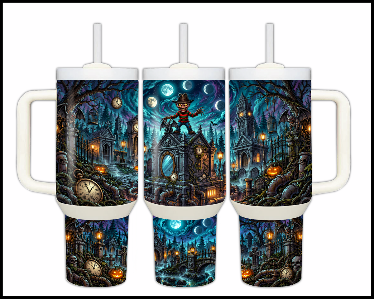 Living My Ultimate Elm Street Nightmare Stainless Steel Big Guzzler Tumbler (2419)