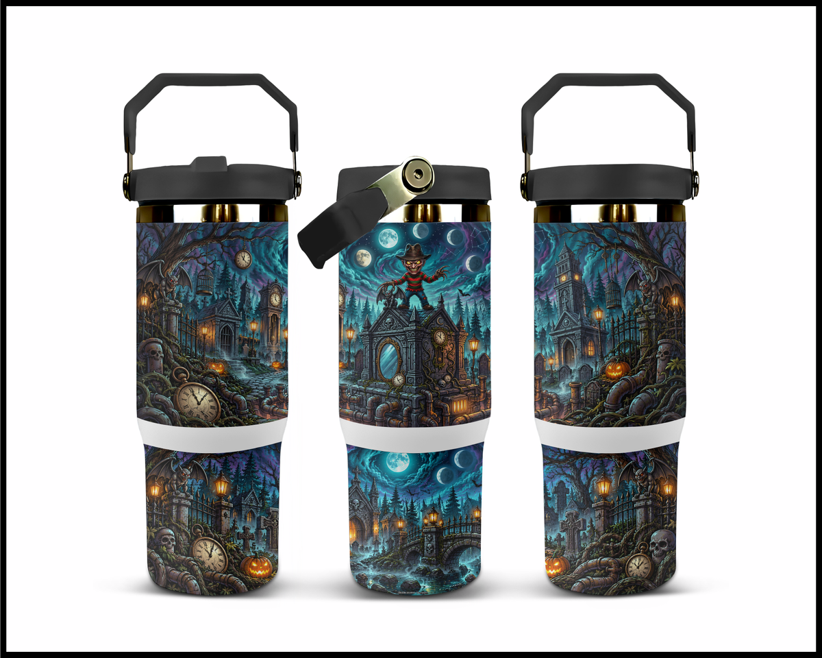Living My Ultimate Elm Street Nightmare Stainless Steel Big Guzzler Tumbler (2419)