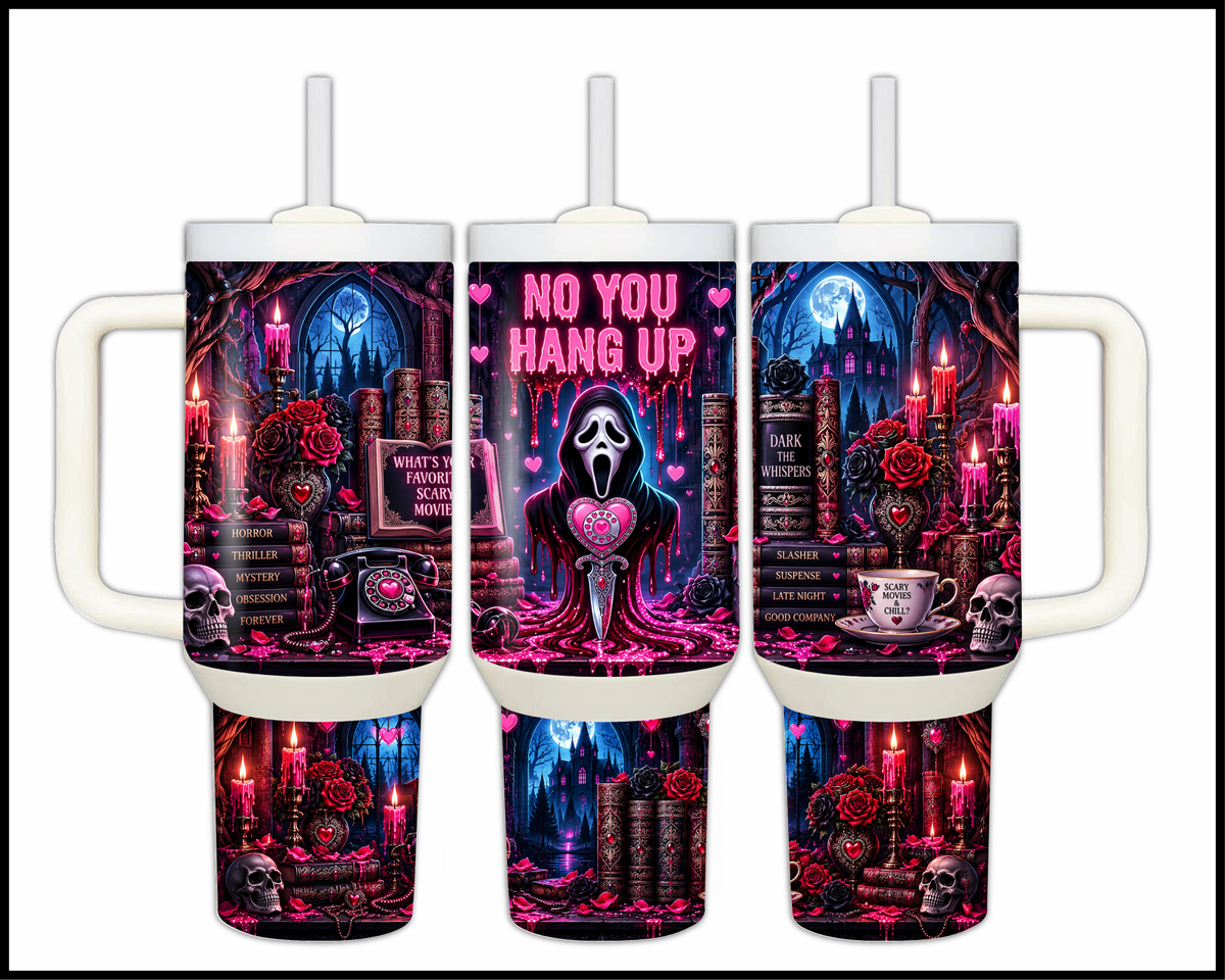Dark Whispers & Midnight Reading Hotline Stainless Steel Big Guzzler Tumbler (2427)