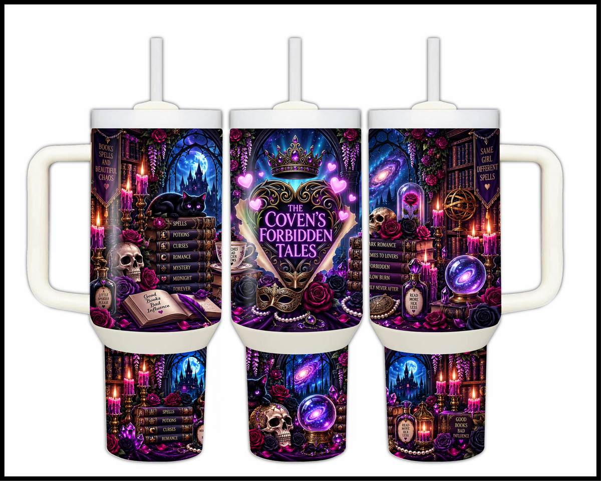 Coven's Forbidden Tales Social Club Stainless Steel Big Guzzler Tumbler (2428)
