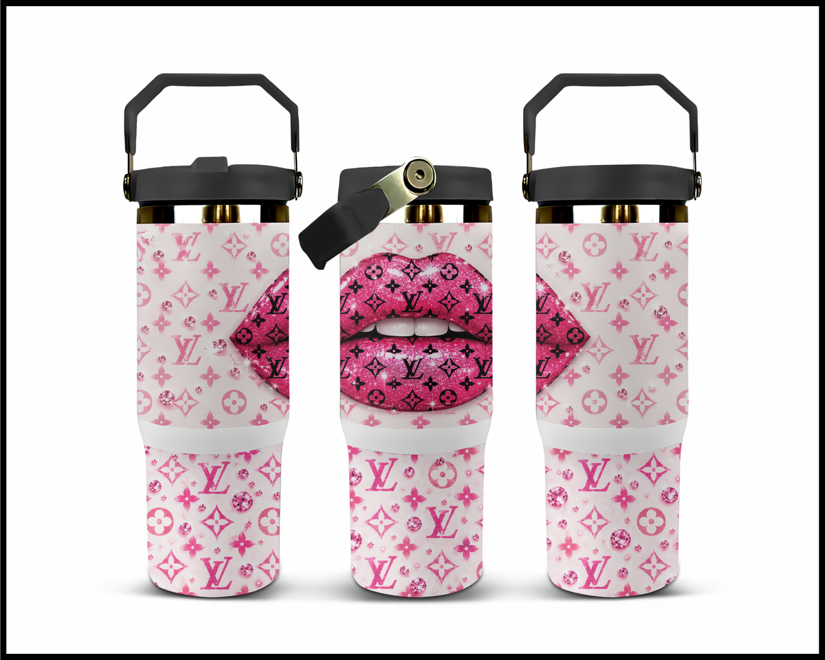 Blush Luxe Lips Stainless Steel Big Guzzler Tumbler (2450)