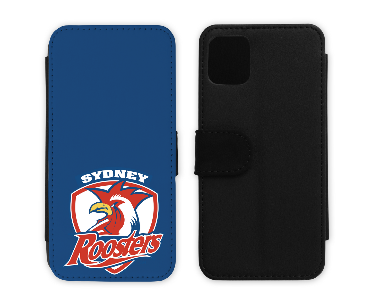 Sydney Roosters Leather Flip Phone Case (Many Models Available)