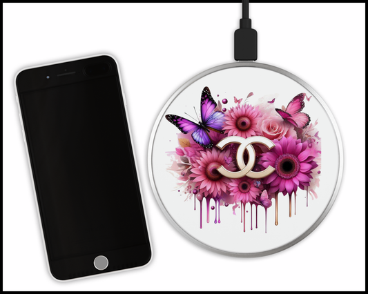 Chanel Inspired Sublimated Wireless Phone Charger (324)