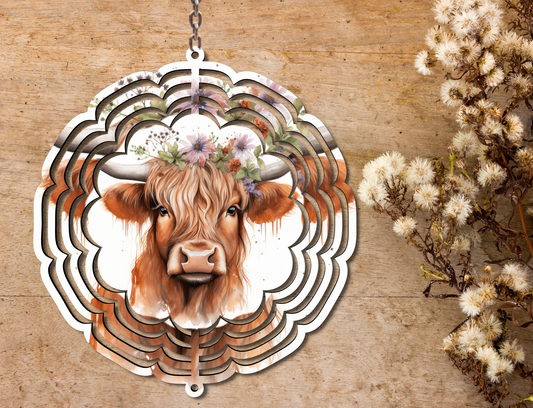 Highland Cow Wind Spinner (175)