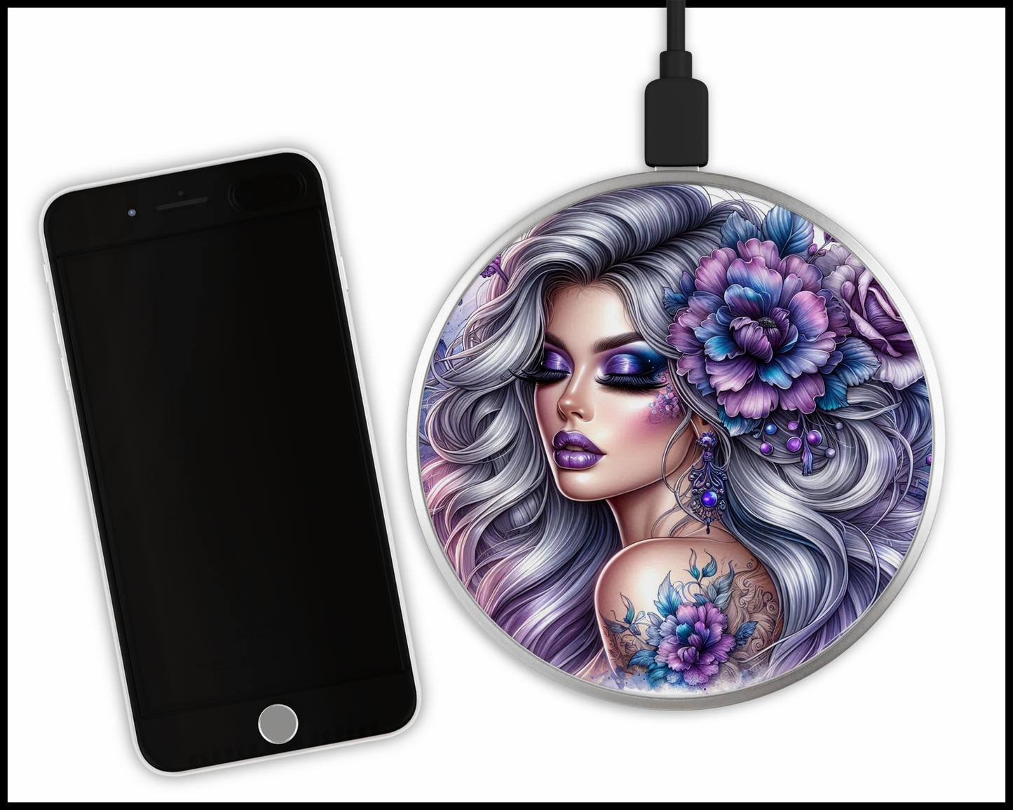 Goddess Sublimated Wireless Phone Charger (275)