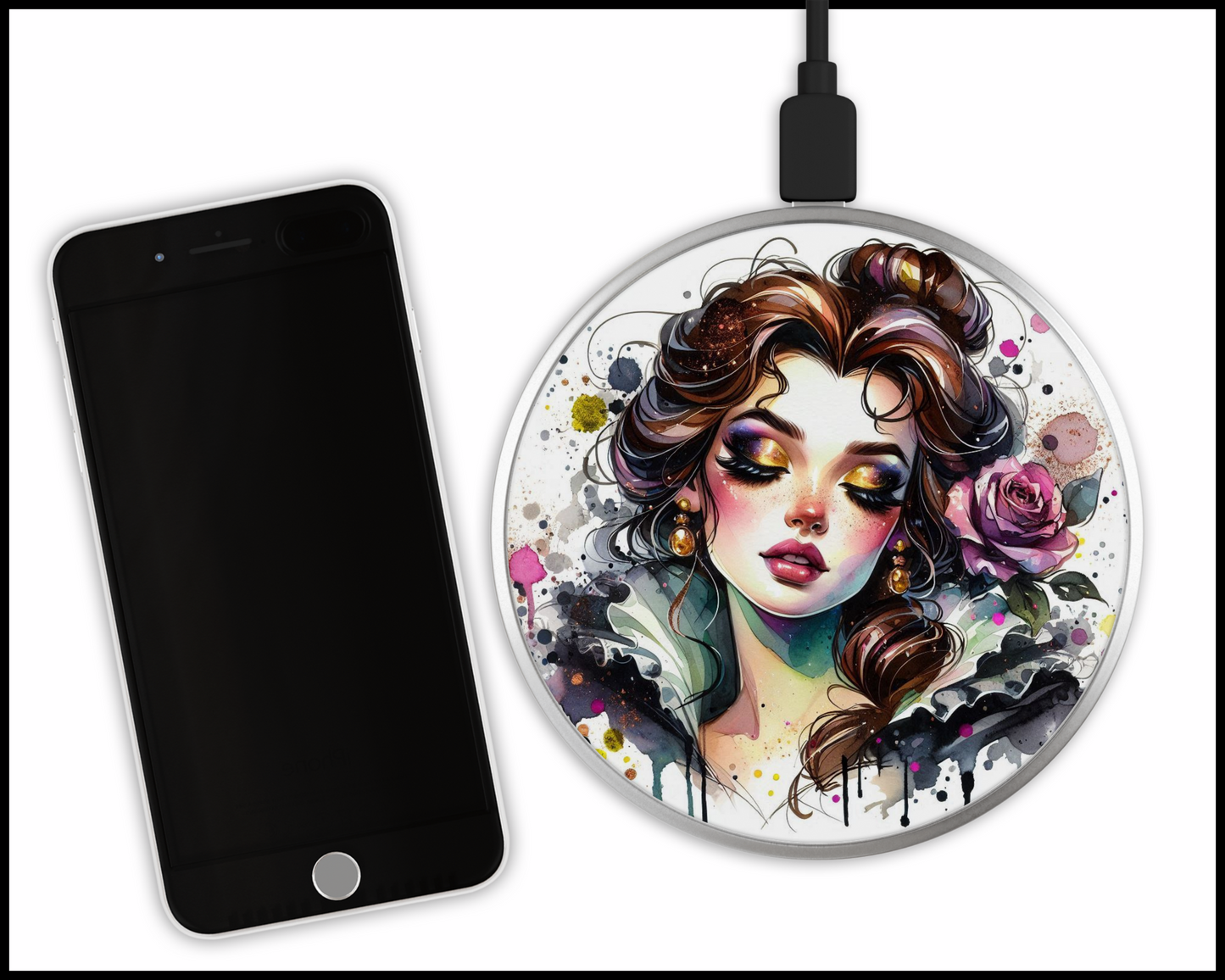 Belle Sublimated Wireless Phone Charger (026)