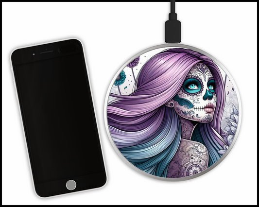 Mandala Women Sublimated Wireless Phone Charger (176)