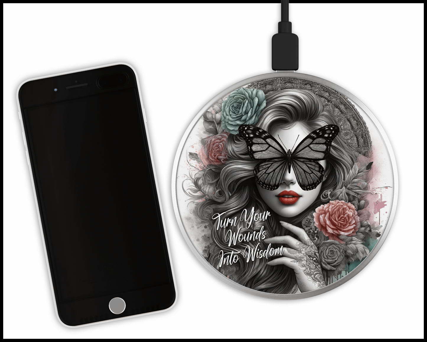 Stronger Than The Storm Sublimated Wireless Phone Charger (426)