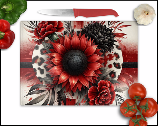 Floral Sublimated Cutting Board (086)