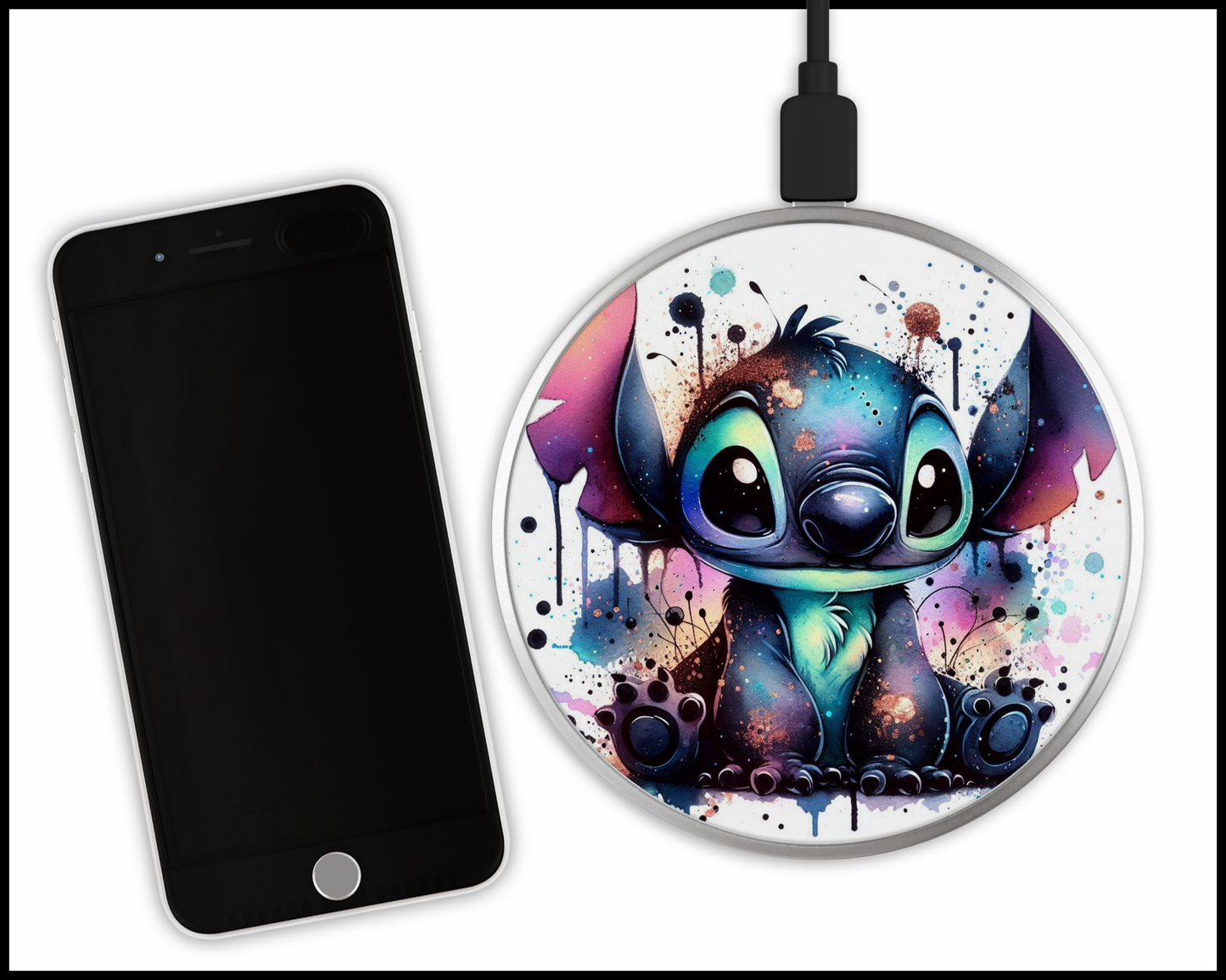 Stitch Sublimated Wireless Phone Charger (028)