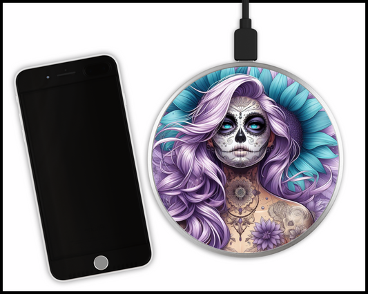 Mandala Women Sublimated Wireless Phone Charger (178)