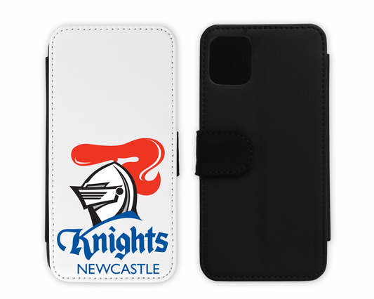 Newcastle Knights Leather Flip Phone Case (Many Models Available)