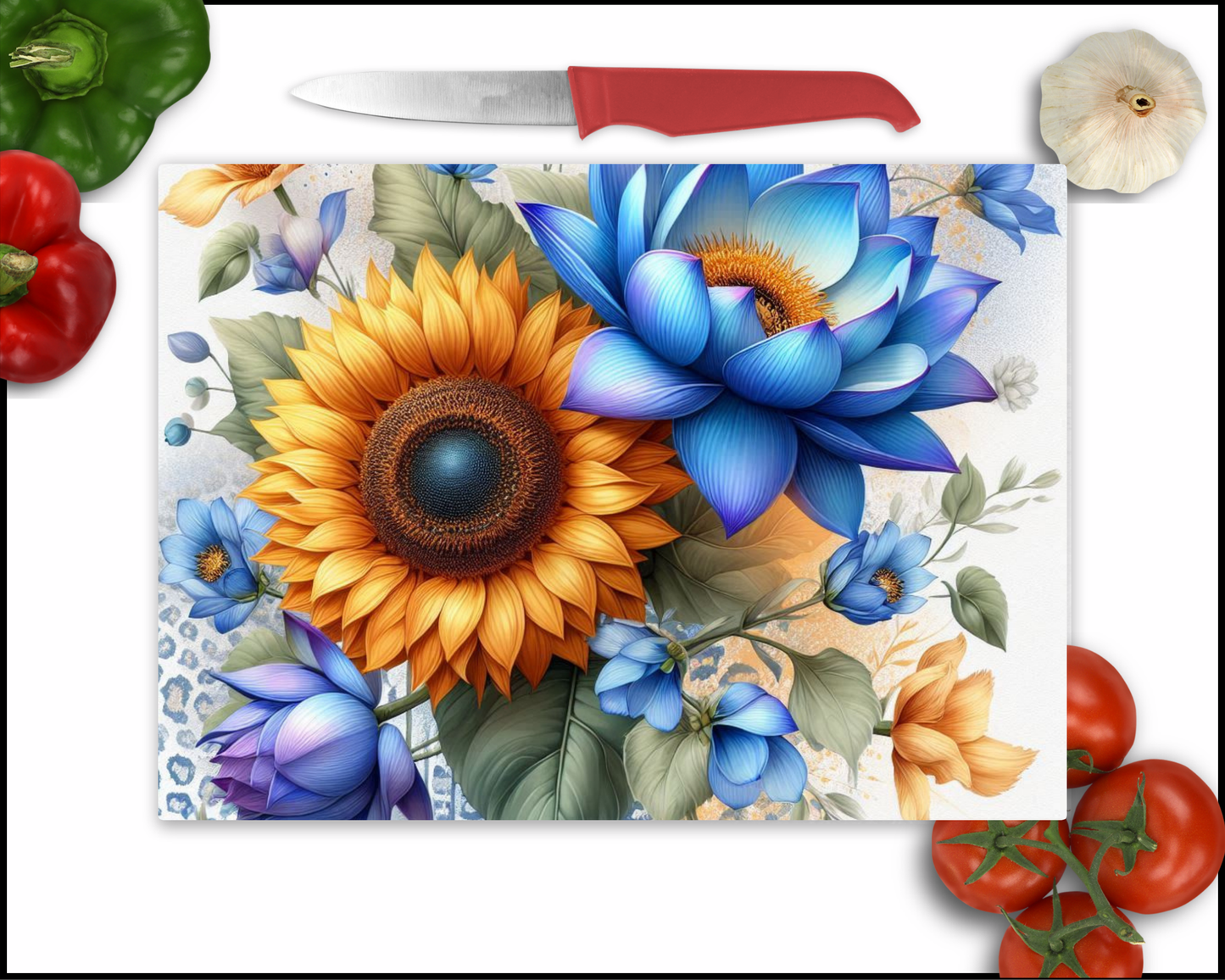 Floral Sublimated Cutting Board (088)