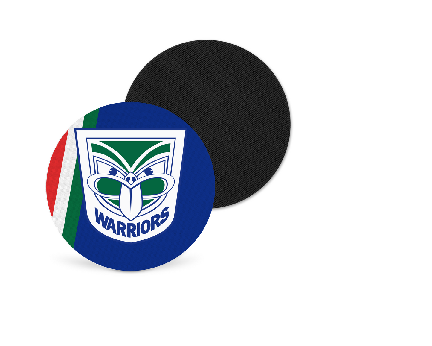 New Zealand Warriors Neoprene Drink Coaster x2 (Round)