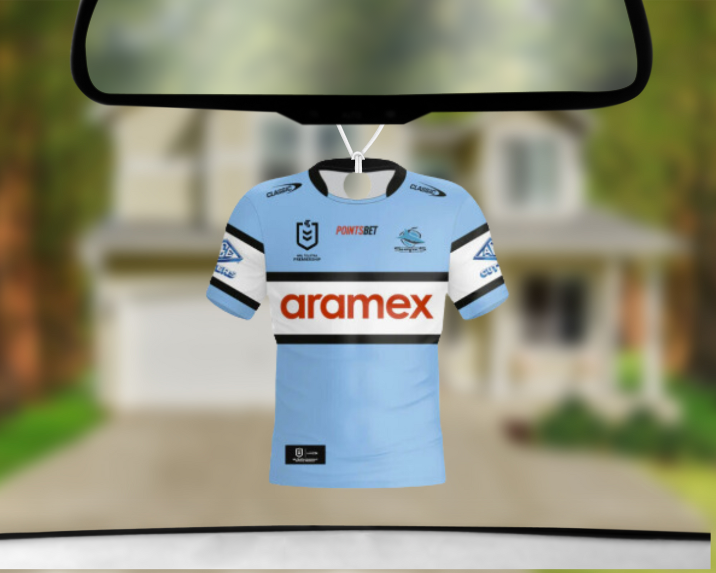 Cronulla Sharks Jersey Car Air Freshener