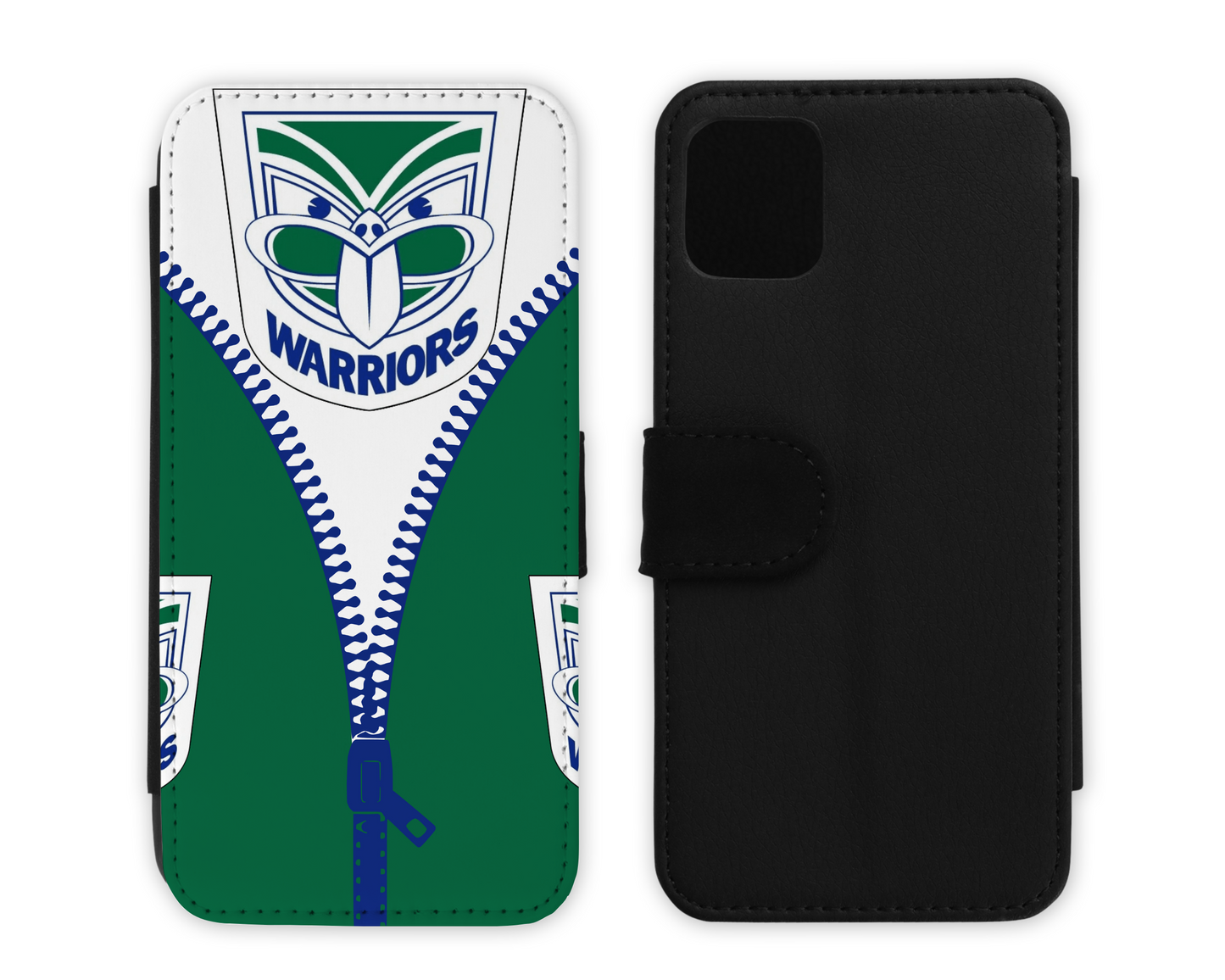 New Zealand Warriors Leather Flip Case  (Many Models Available)