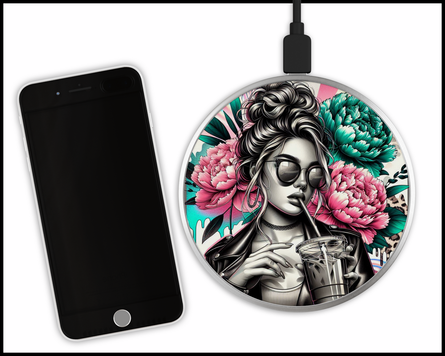 Sexy Bad Ars@ Sublimated Wireless Phone Charger (092)