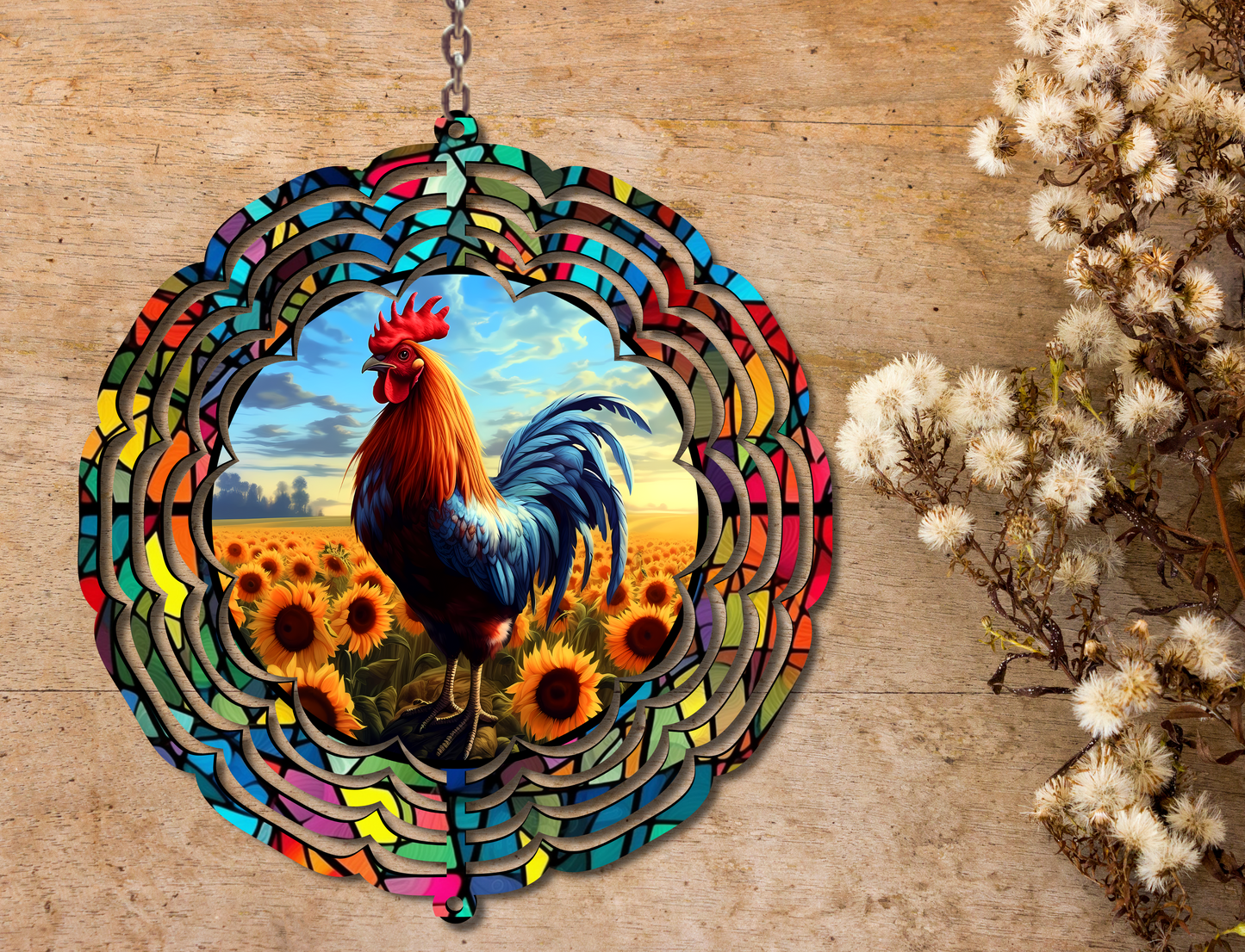 Rooster Wind Spinner (077)
