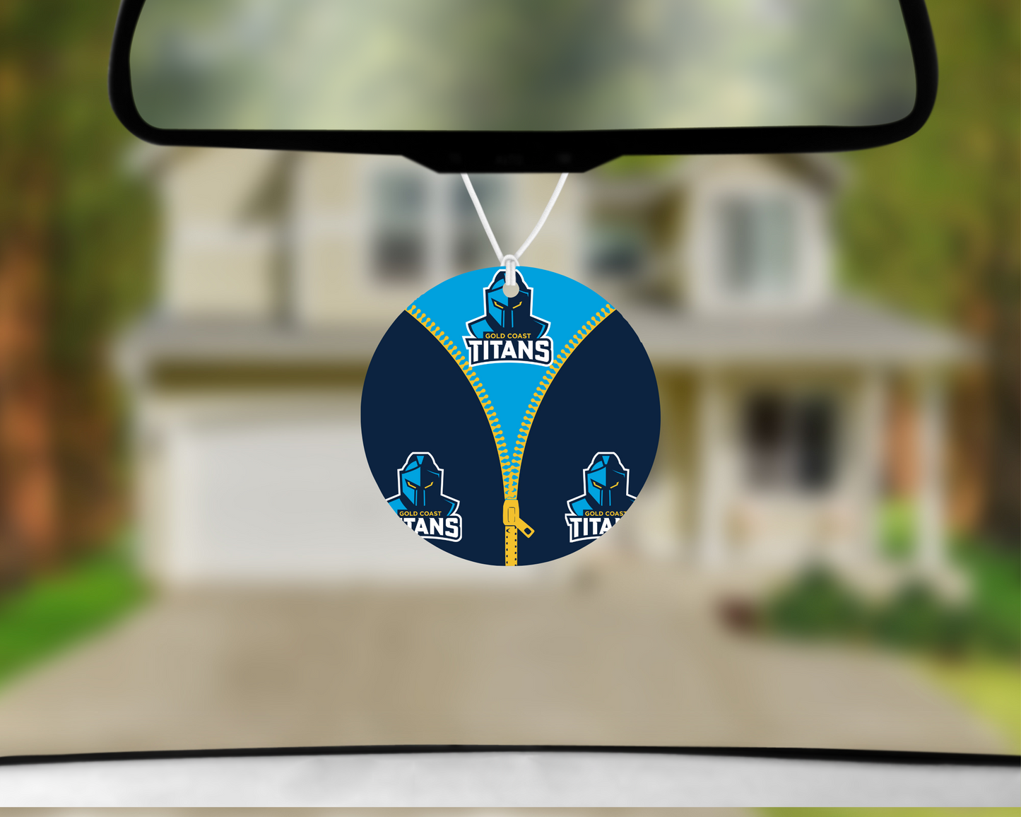 Gold Coast Titans Zip Up Car Air Freshener