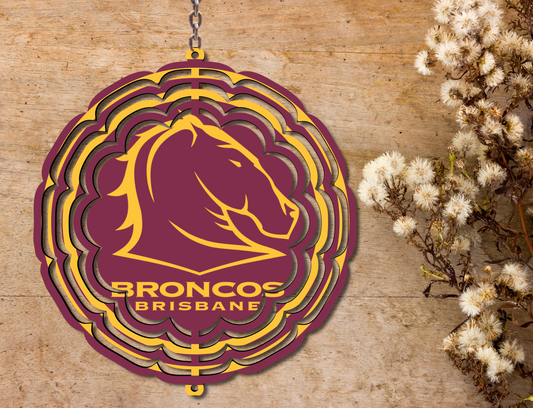 Brisbane Broncos Wind Spinner (029)