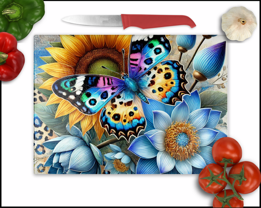 Floral Sublimated Cutting Board (089)