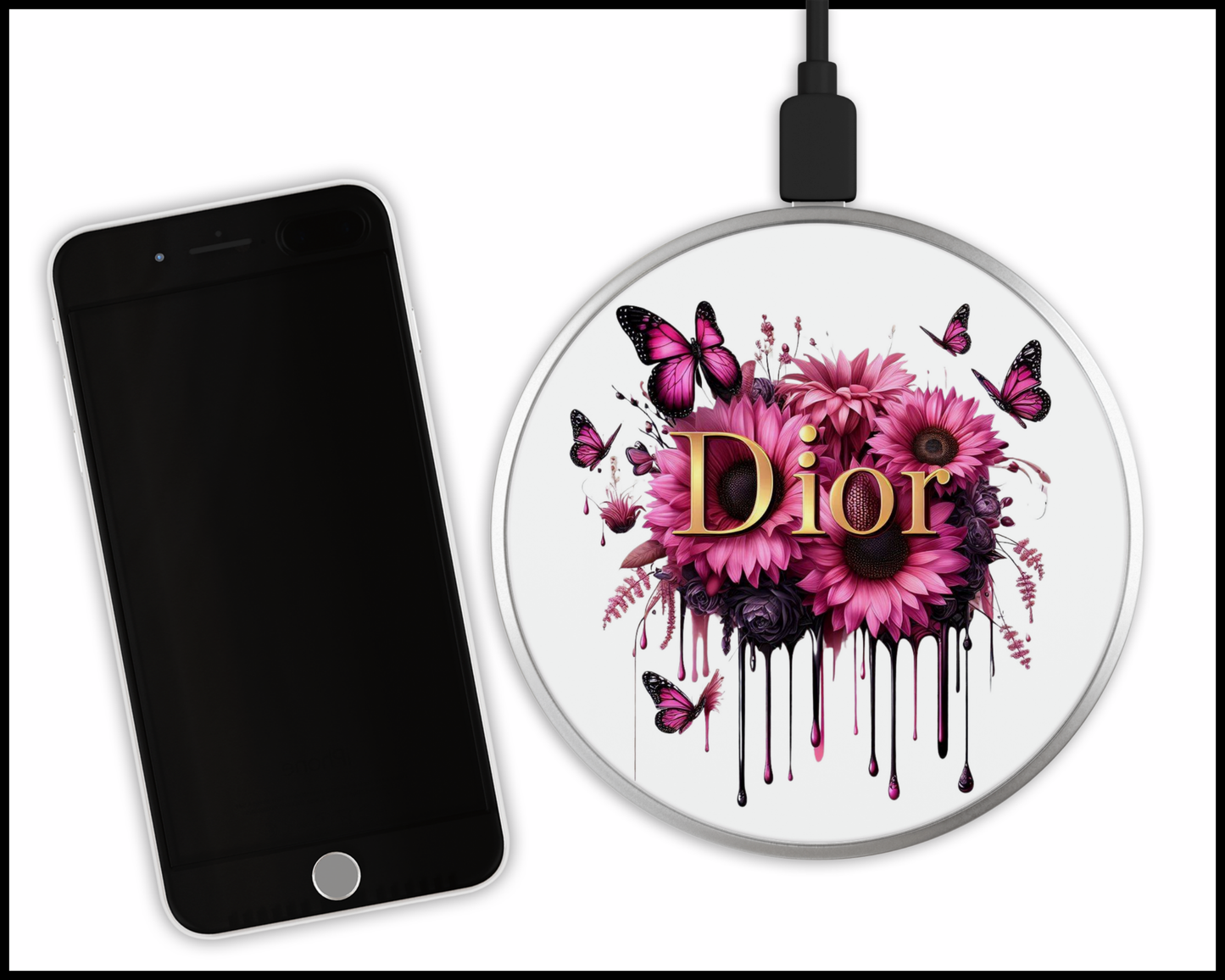 Dior Inspired Sublimated Wireless Phone Charger (330)