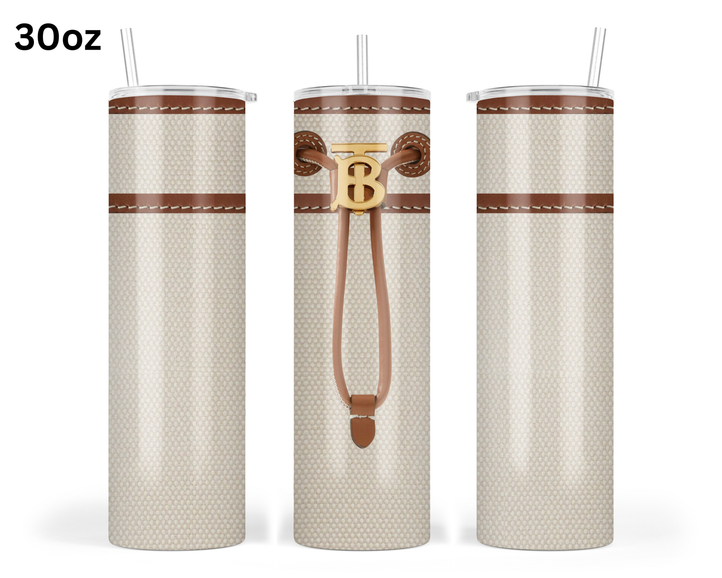 Burberry Handbag Inspired Tumbler (011)