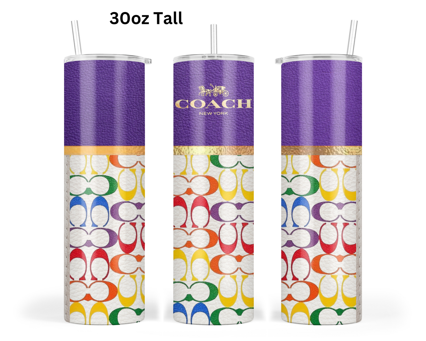 Coach Handbag Inspired Tumbler (069)