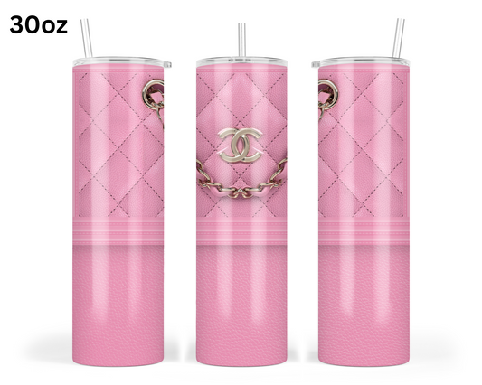 Chanel Handbag Inspired Tumbler (001)