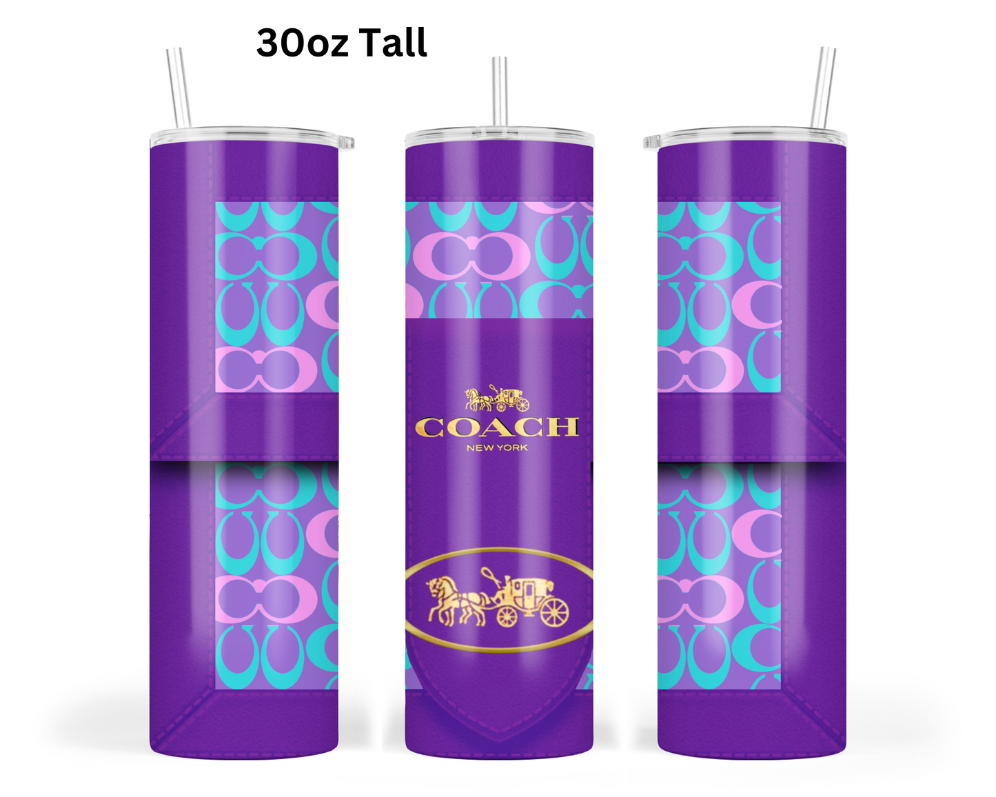 Coach Handbag Inspired Tumbler (090)