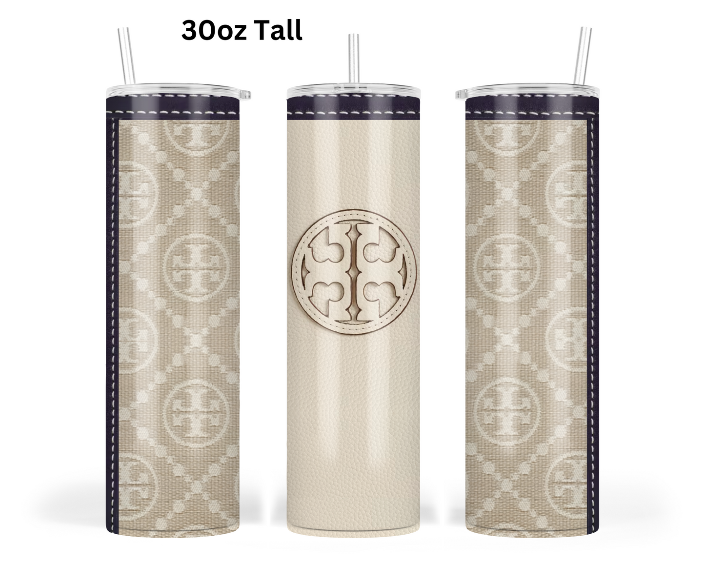 Tory Burch Handbag Inspired Tumbler (001)