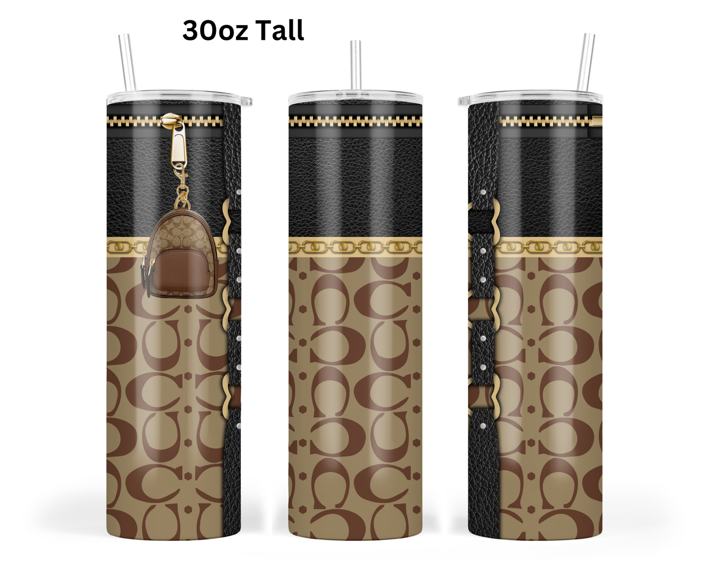 Coach Handbag Inspired Tumbler (027)