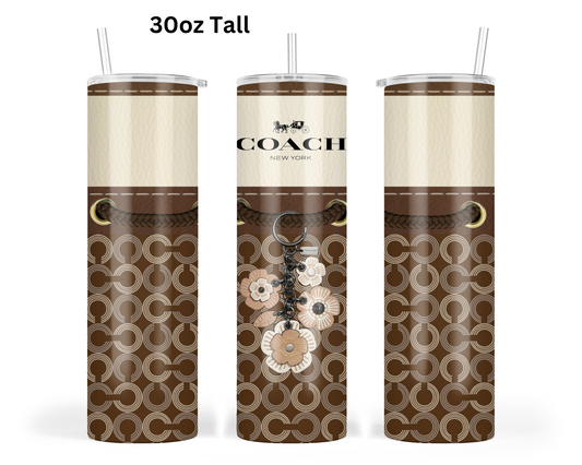 Coach Handbag Inspired Tumbler (063)
