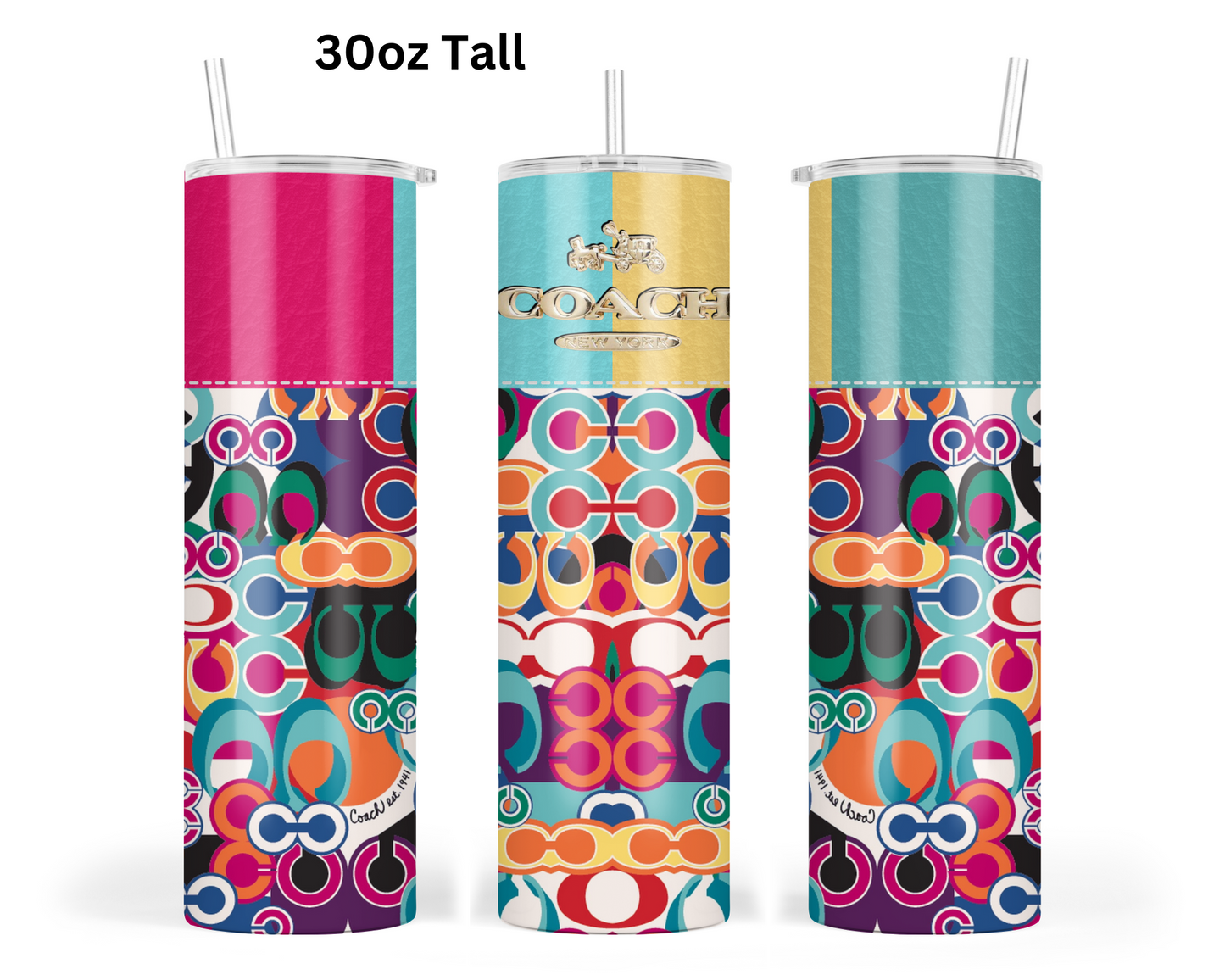 Coach Handbag Inspired Tumbler (074)