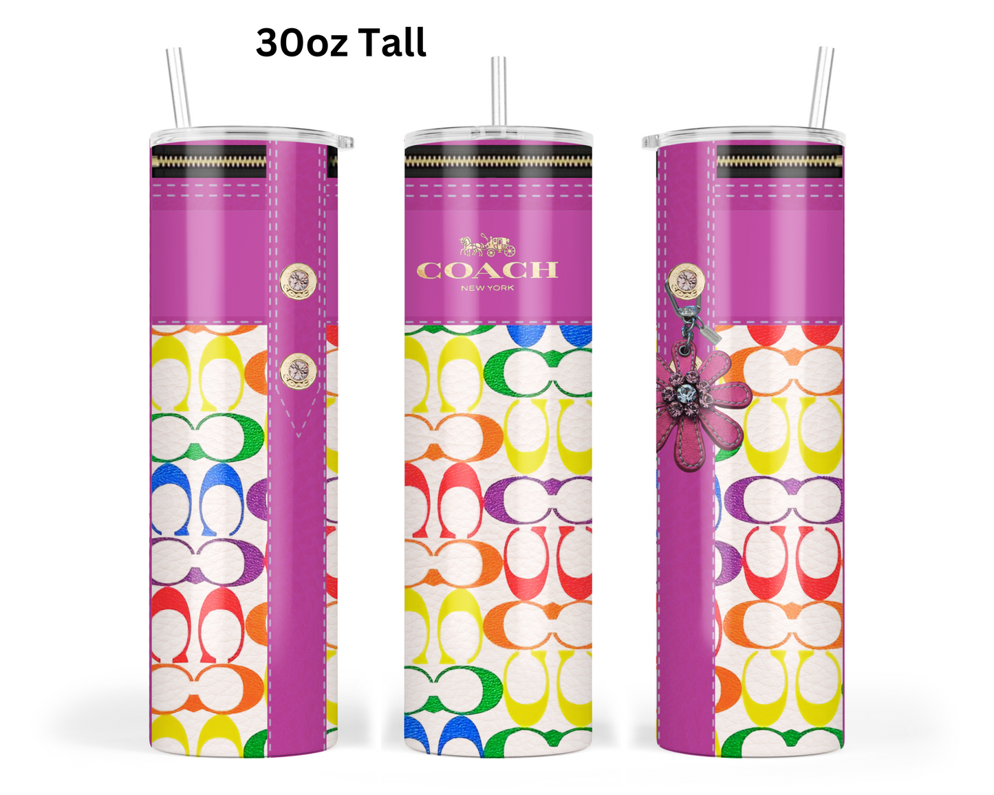 Coach Handbag Inspired Tumbler (092)