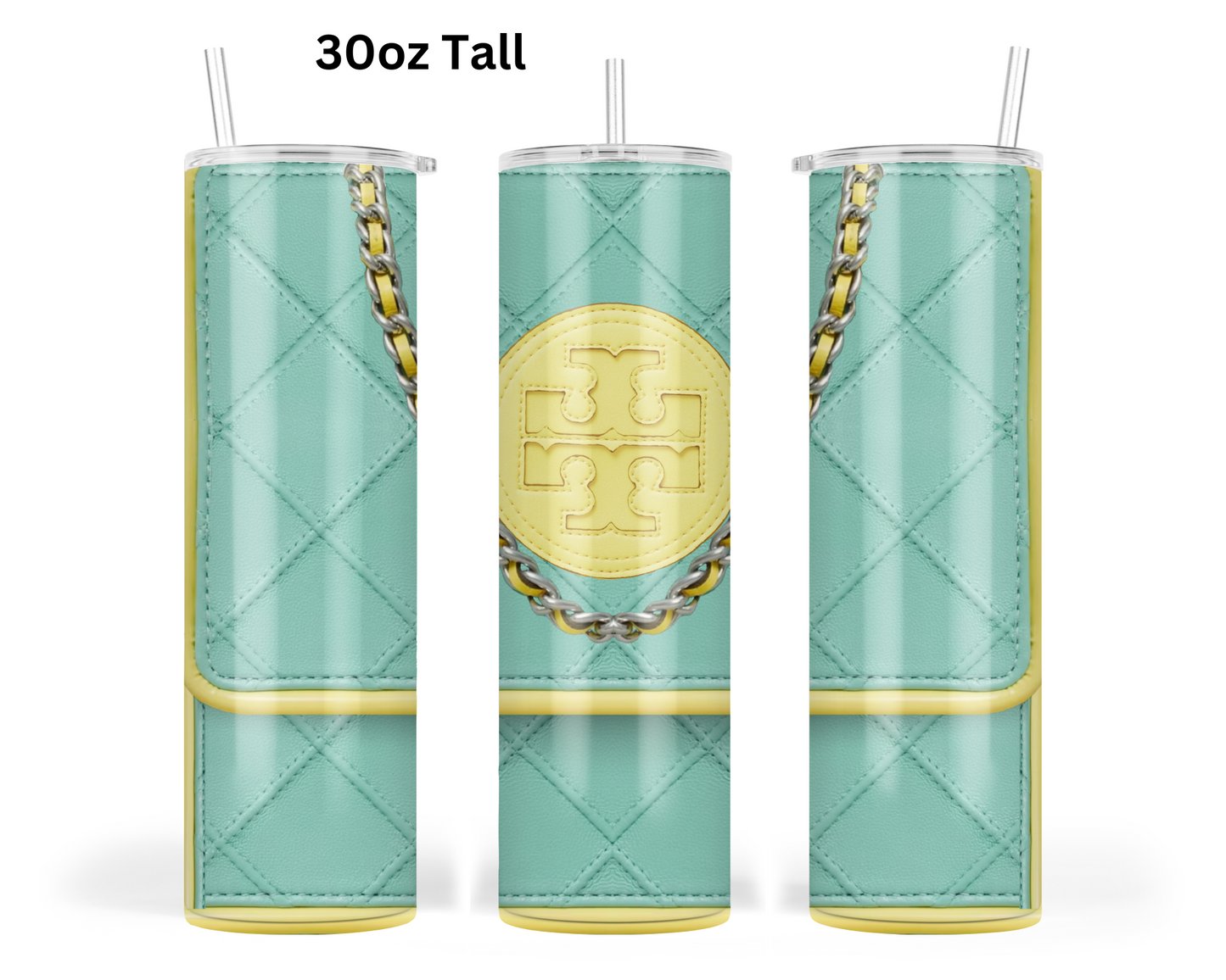 Tory Burch Handbag Inspired Tumbler (002)