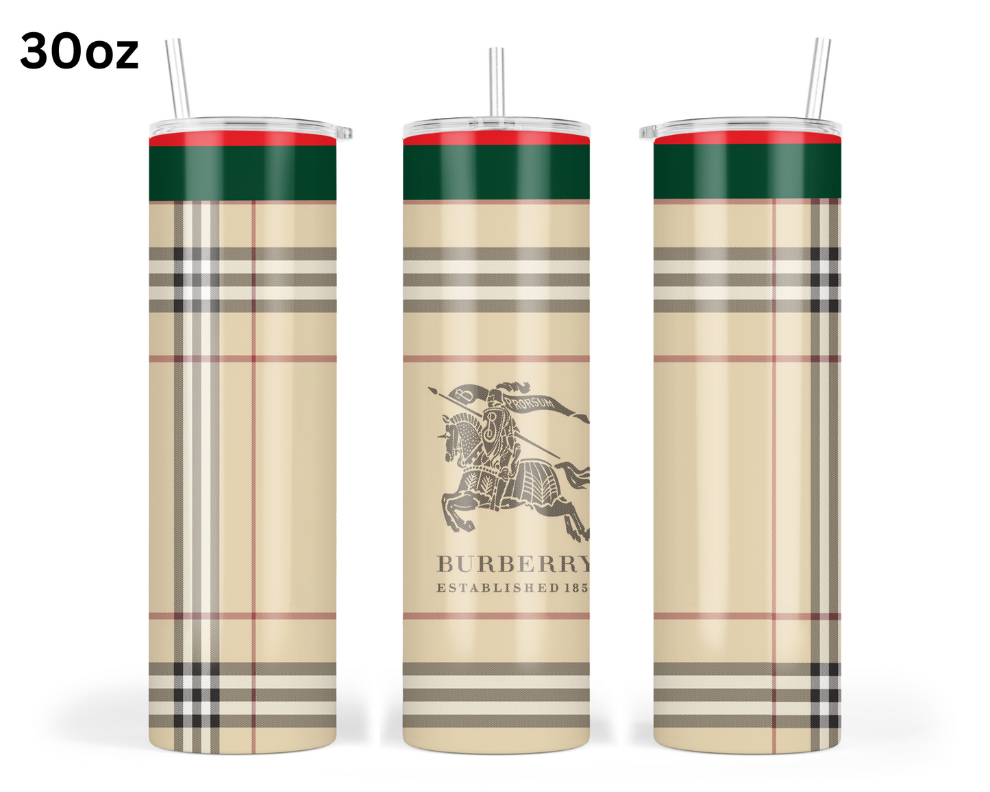 Burberry Handbag Inspired Tumbler (001)