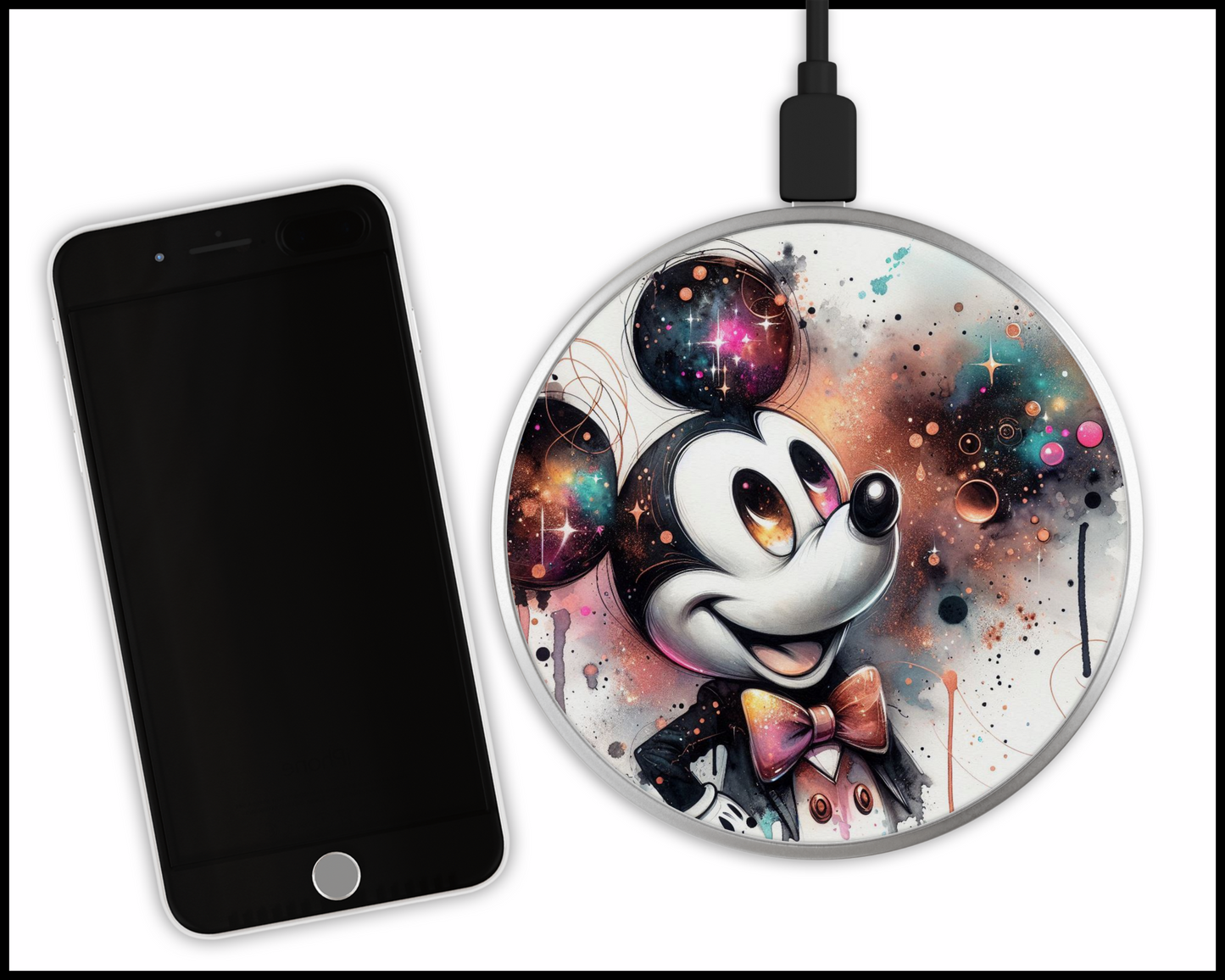 Mickey Sublimated Wireless Phone Charger (031)