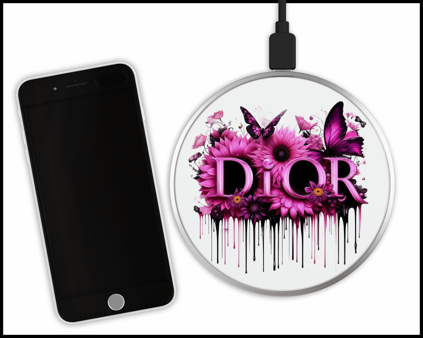 Dior Inspired Sublimated Wireless Phone Charger (331)